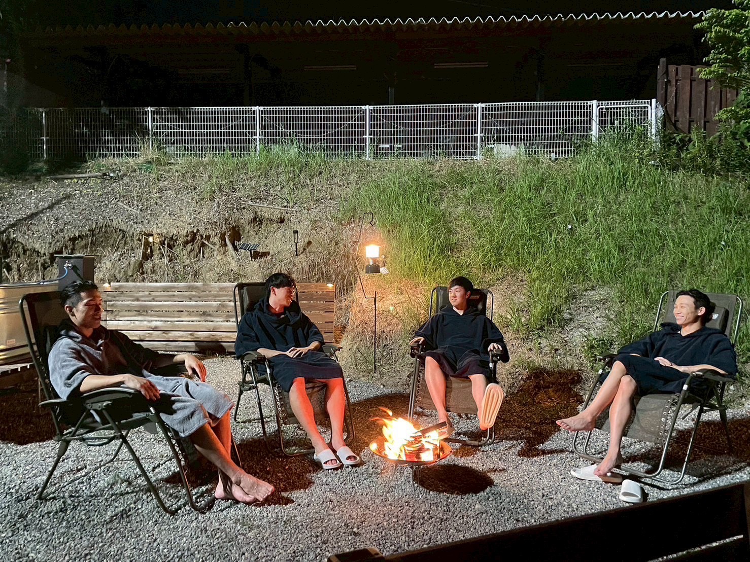 外気浴スペースの写真